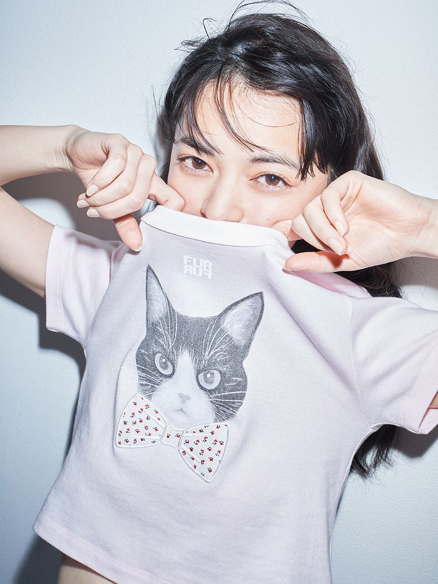 FURFUR「【上國料萌衣コラボ】HanaプリントTシャツ（UNISEX）」|Tシャツ・カットソー|PNK