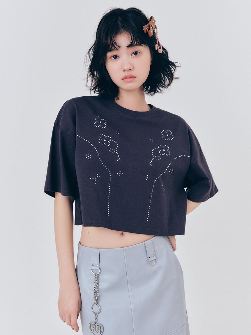 FURFUR「ビジューデザインＴシャツ」|Tシャツ・カットソー|