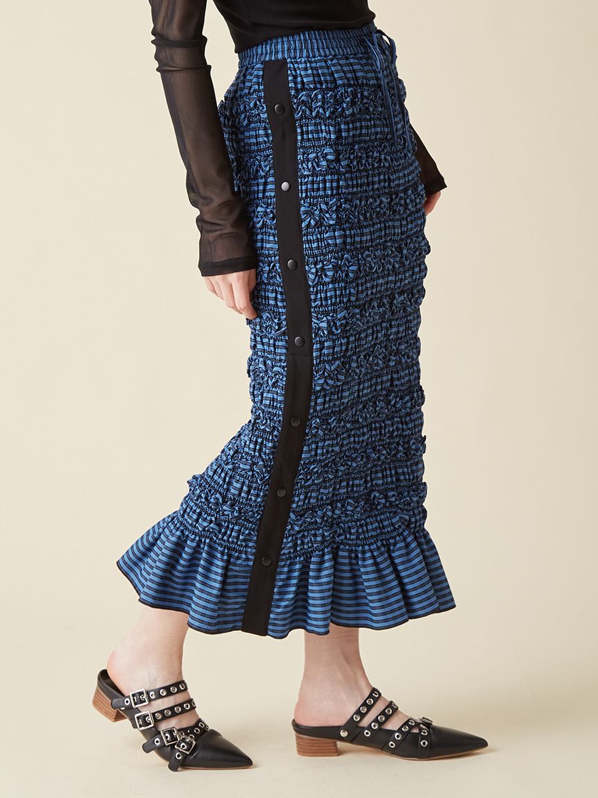 FURFUR「サイドラインシャーリングスカート」|スカート|