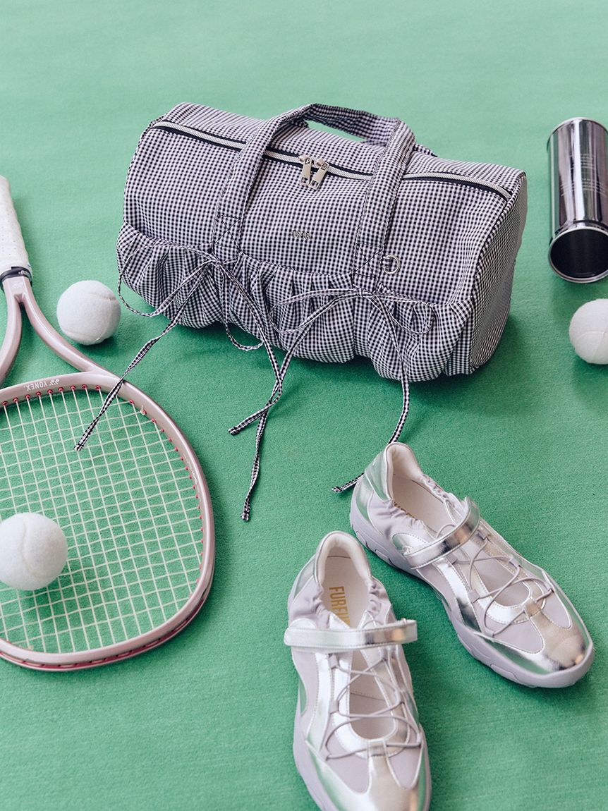 FURFUR「【WEB限定カラー】リボンドラムバッグ」|ショルダー・メッセンジャー|BLK