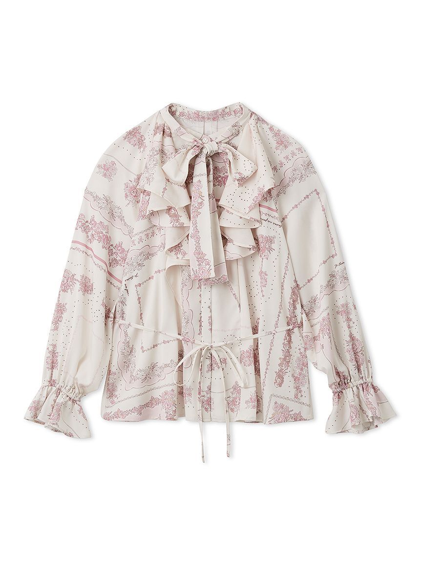 LILY BROWN「スカーフプリントボウタイブラウス」|シャツ・ブラウス|