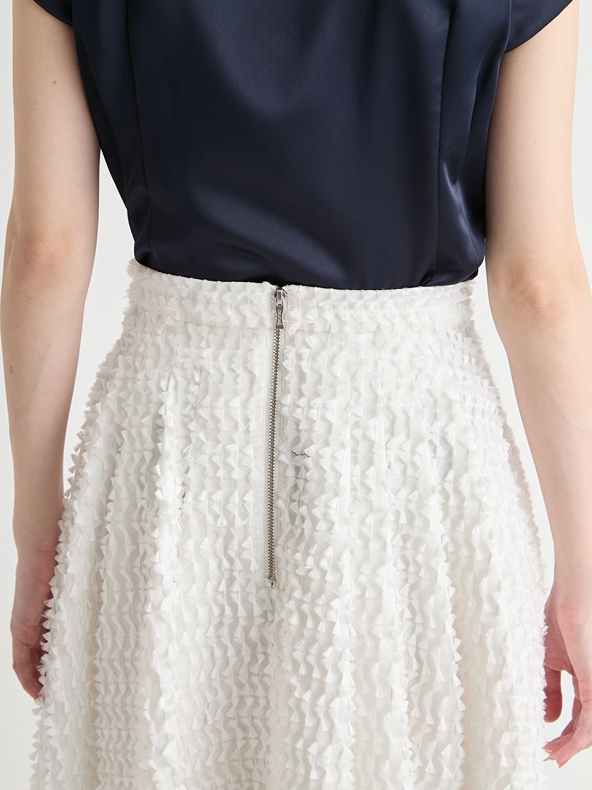 CELFORD「リボンジャガードタックフレアスカート」|スカート|