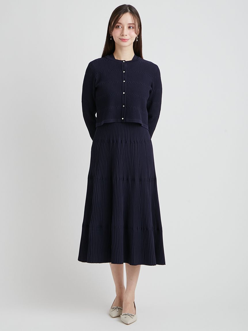 CELFORD「【洗える】ディフォーメーションニットカーディガン」|カーディガン|