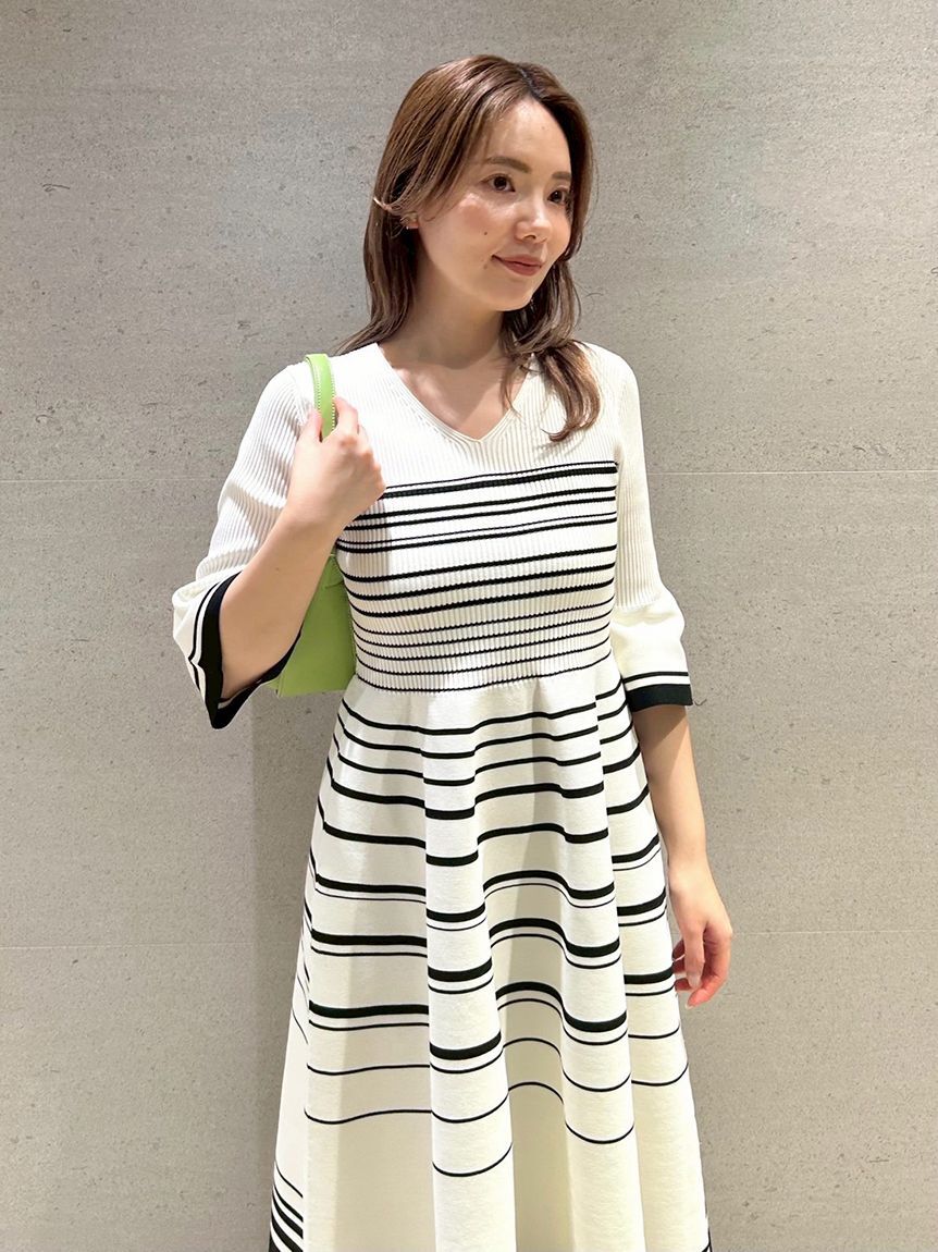 CELFORD「【洗える】ベルスリーブホールガーメントワンピース」|ワンピース|