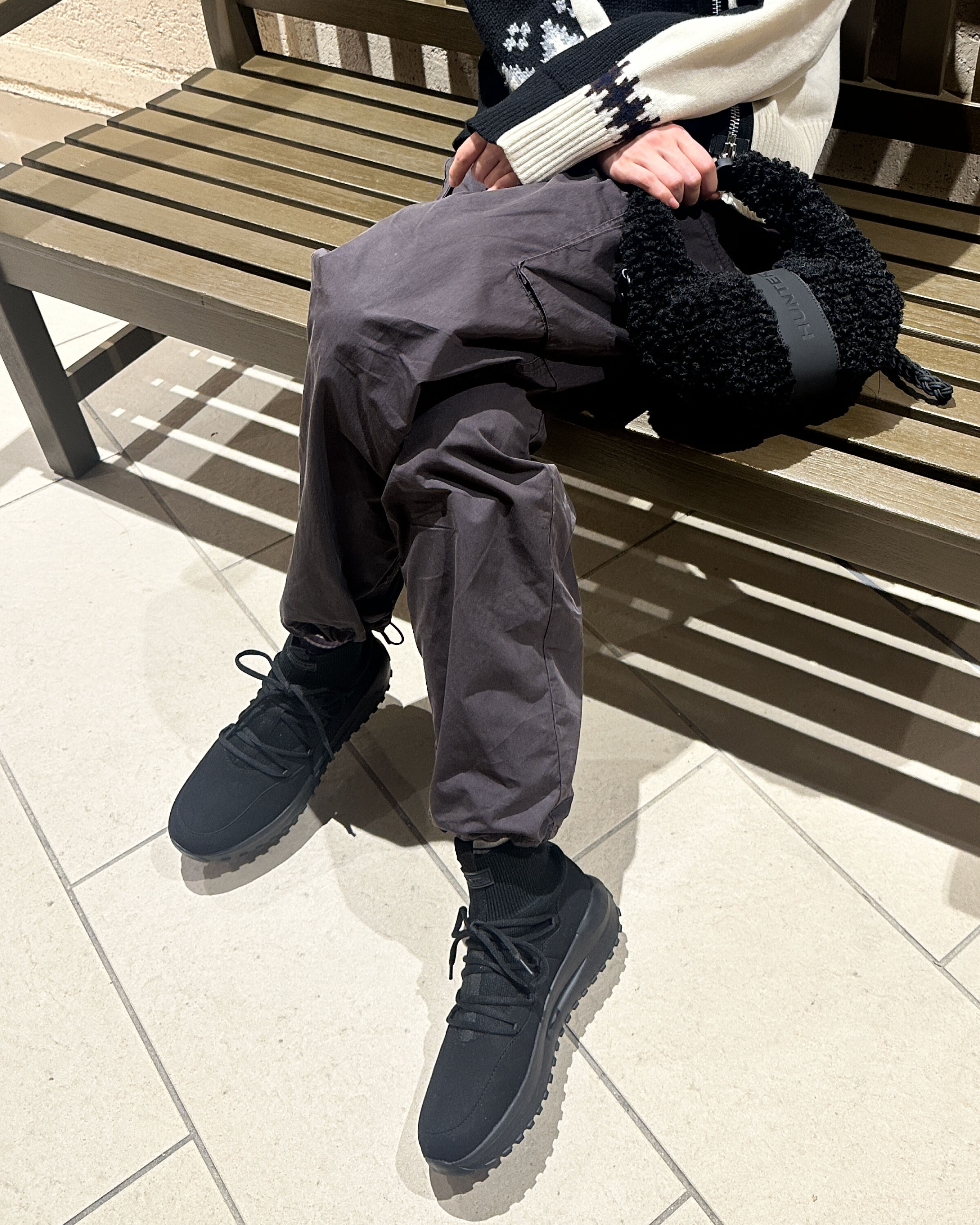 HUNTER「ブークレ ミニ クロスボディ」|ショルダー・メッセンジャー|