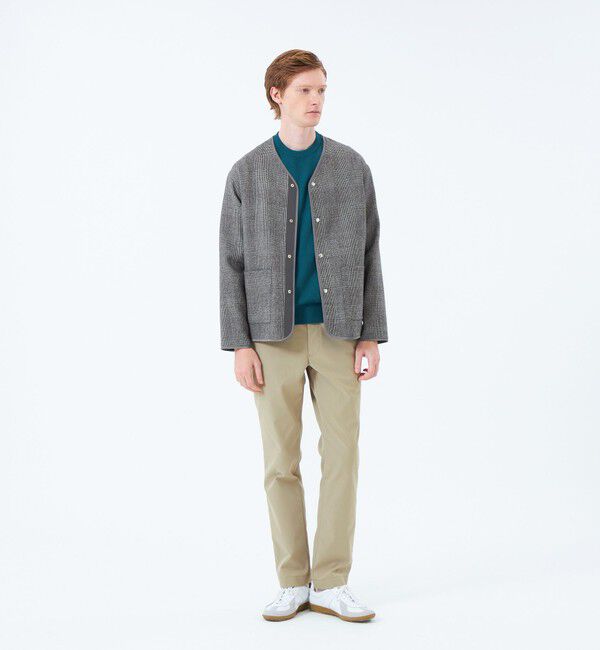 MACKINTOSH PHILOSOPHY「ノーカラージャケット 高密度リバークロス」|ブルゾン・スタジャン|