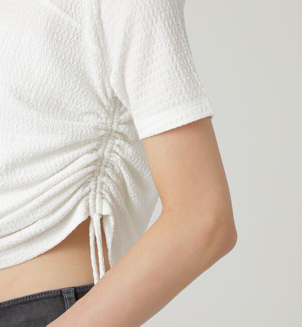  「ドロストカットアウトトップス」|Tシャツ・カットソー|