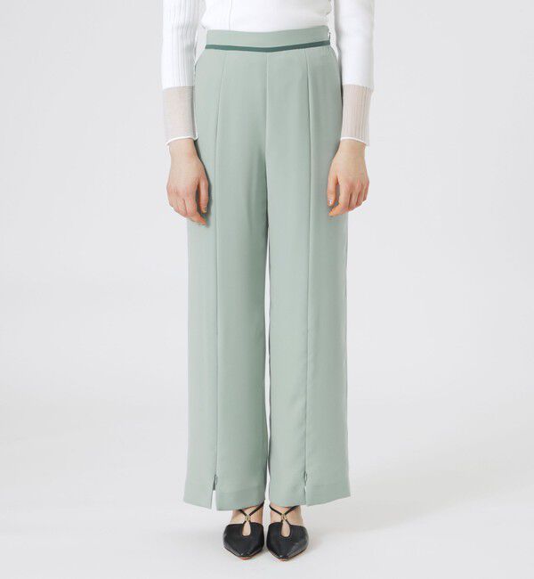  「【ドラマ着用商品】スリットスリムパンツ」|スラックス|