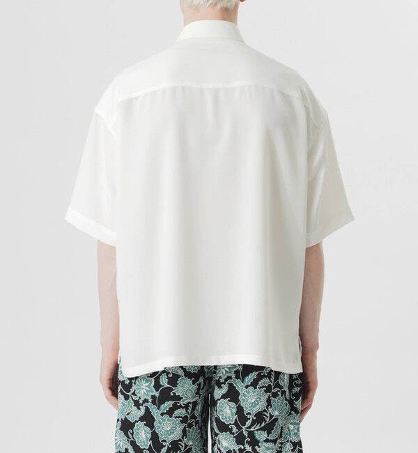  「レースコンビショートスリーブシャツ」|シャツ・ブラウス|