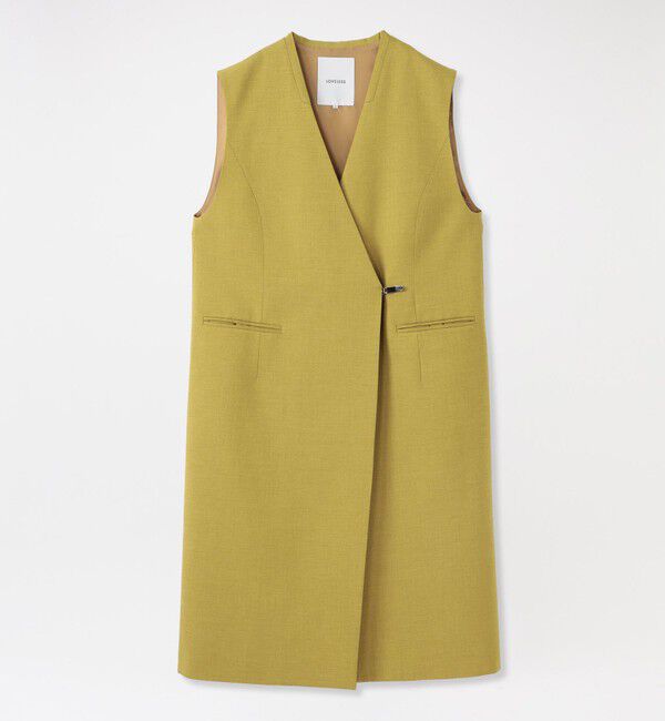  「ピスタチオスリットテールロングジレ」|ブルゾン・スタジャン|ピスタチオ