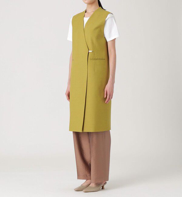  「ピスタチオスリットテールロングジレ」|ブルゾン・スタジャン|