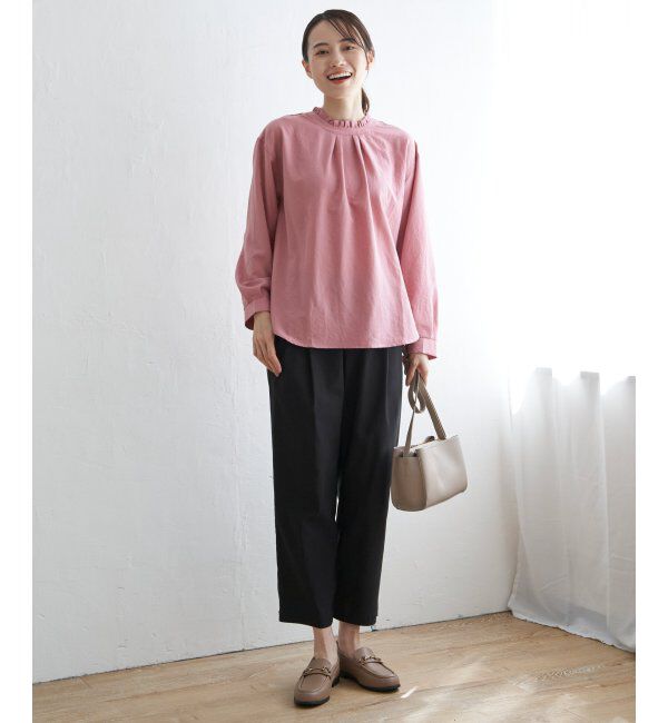 ikka「襟フリル2WAYブラウス」|シャツ・ブラウス|