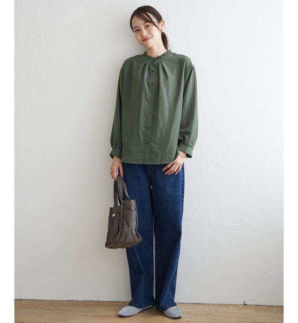 ikka「襟フリル2WAYブラウス」|シャツ・ブラウス|