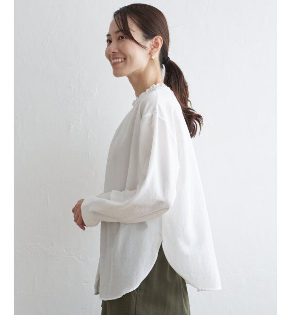 ikka「襟フリル2WAYブラウス」|シャツ・ブラウス|