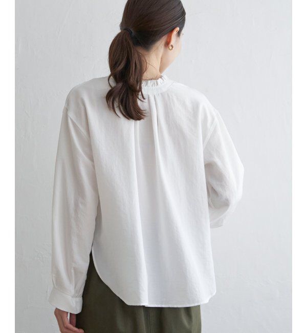 ikka「襟フリル2WAYブラウス」|シャツ・ブラウス|