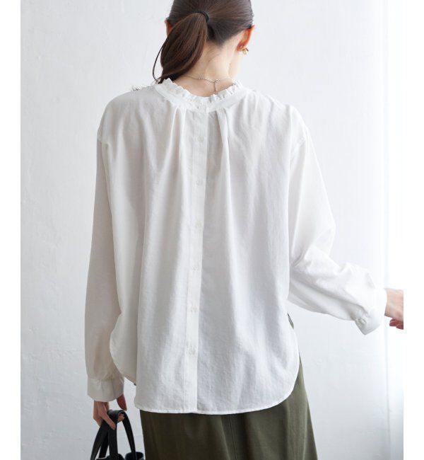 ikka「襟フリル2WAYブラウス」|シャツ・ブラウス|
