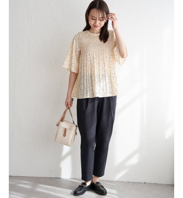 ikka「マジョリカ3段プリーツブラウス」|シャツ・ブラウス|