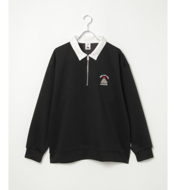 VENCE share style「Red Cap Girl レッドキャップガール ダンボ－ルニットハーフジップ」|その他|