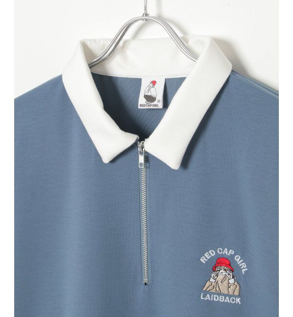 VENCE share style「Red Cap Girl レッドキャップガール ダンボ－ルニットハーフジップ」|その他|