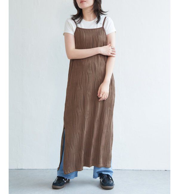 VENCE share style「ウェーブパイピングキャミワンピース」|ワンピース|