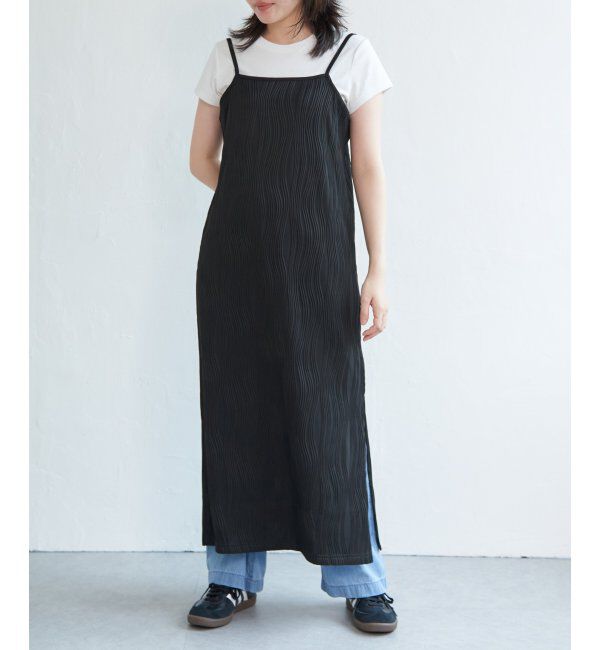 VENCE share style「ウェーブパイピングキャミワンピース」|ワンピース|