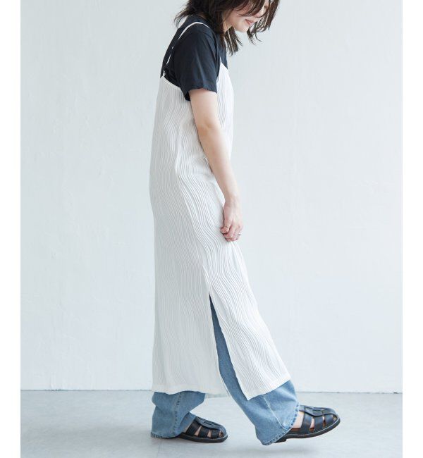 VENCE share style「ウェーブパイピングキャミワンピース」|ワンピース|