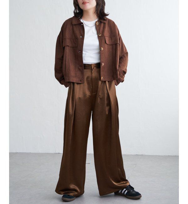 VENCE share style「カットスェードオーバーシャツ」|シャツ・ブラウス|