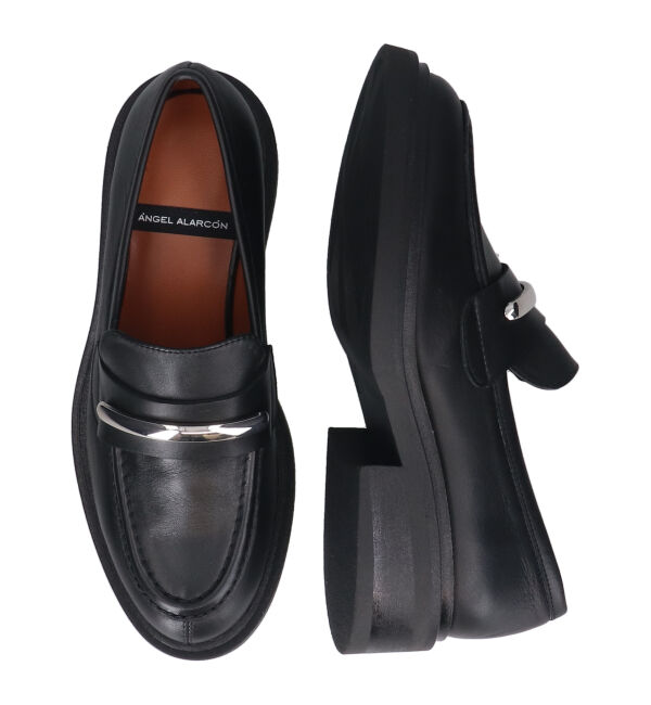 IMPORT SELECT「【ANGEL ALARCON】ラウンドトウメタルオーナメントローファー(D51614)」|ローファー|