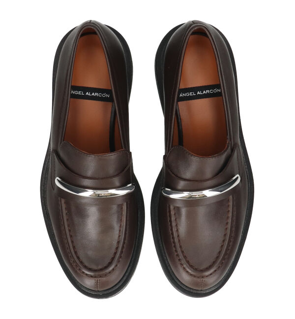 IMPORT SELECT「【ANGEL ALARCON】ラウンドトウメタルオーナメントローファー(D51614)」|ローファー|