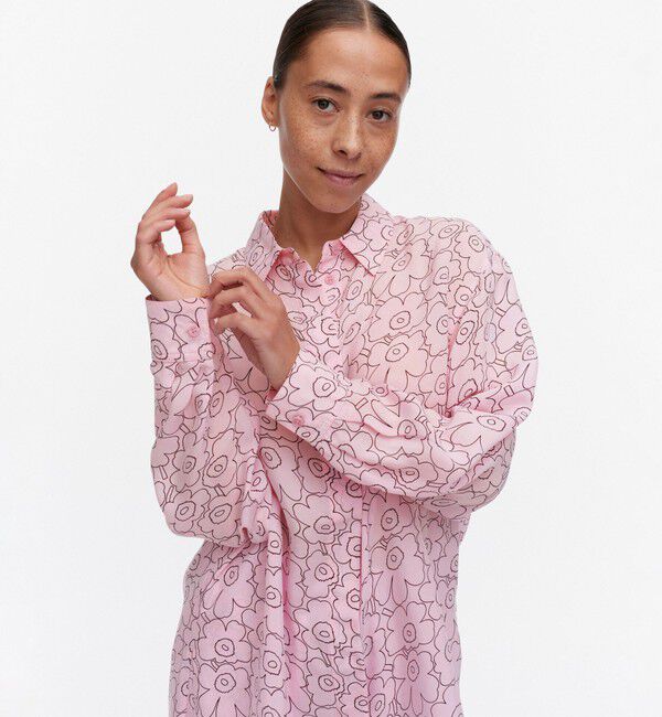 Marimekko「Sh Runsas Piirto Unikko シャツ」|シャツ・ブラウス|