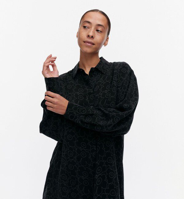 Marimekko「Sh Runsas Piirto Unikko シャツ」|シャツ・ブラウス|