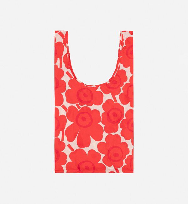 Marimekko「Unikko スマートバッグ」|トートバッグ|レッド&times;ライトピンク