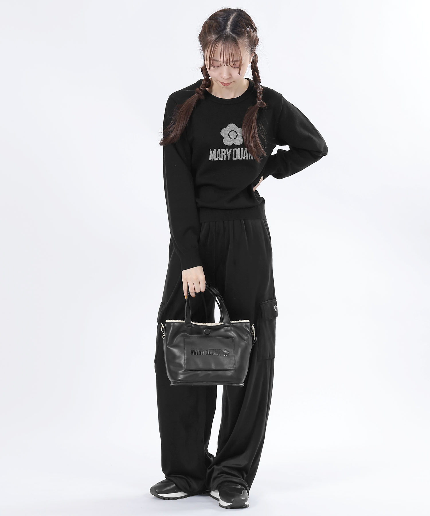 MARY QUANT「ボアリバーシブル 2WAYミニトート」|ショルダー・メッセンジャー|