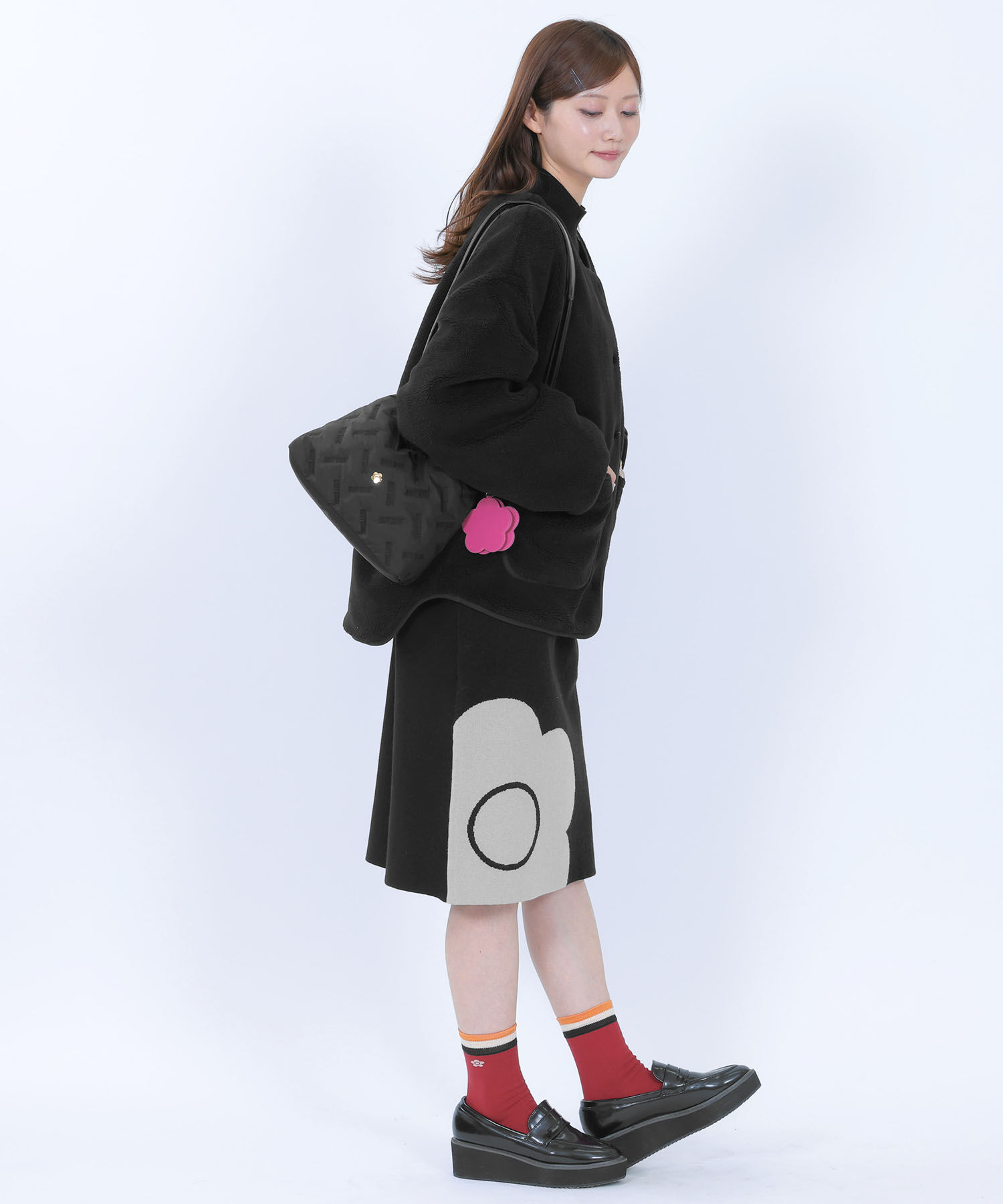 MARY QUANT「バイアスロゴ刺繍 ミニトート」|トートバッグ|