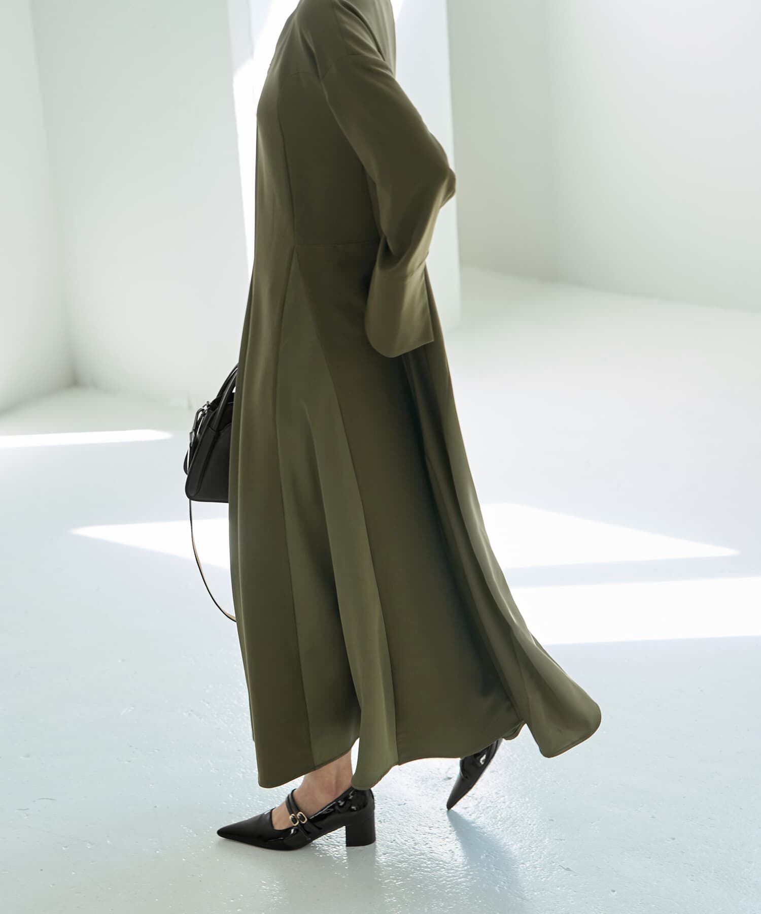 STYLE DELI「【LUXE】フロントファスナー微配色ワンピース」|ワンピース|