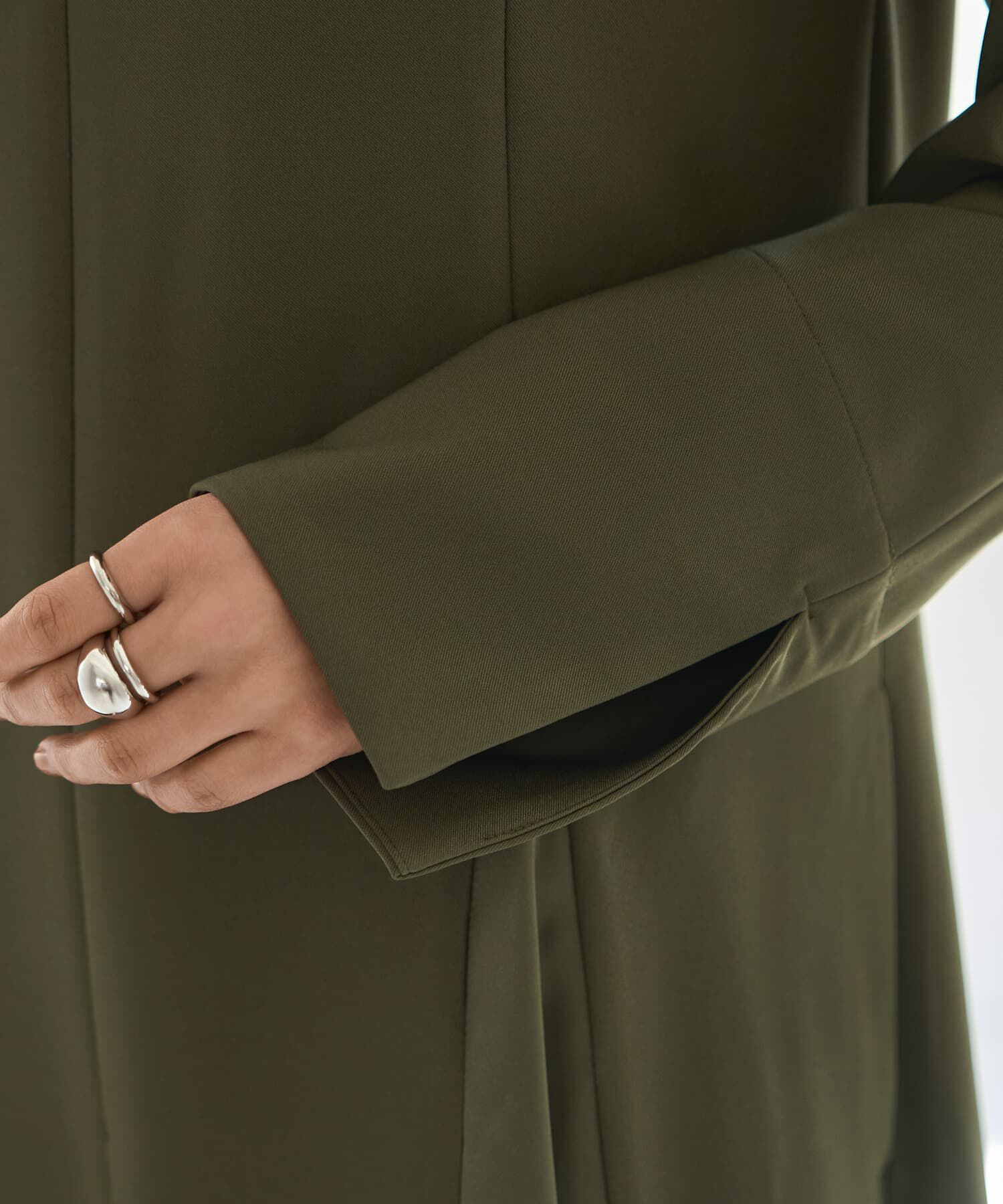 STYLE DELI「【LUXE】フロントファスナー微配色ワンピース」|ワンピース|