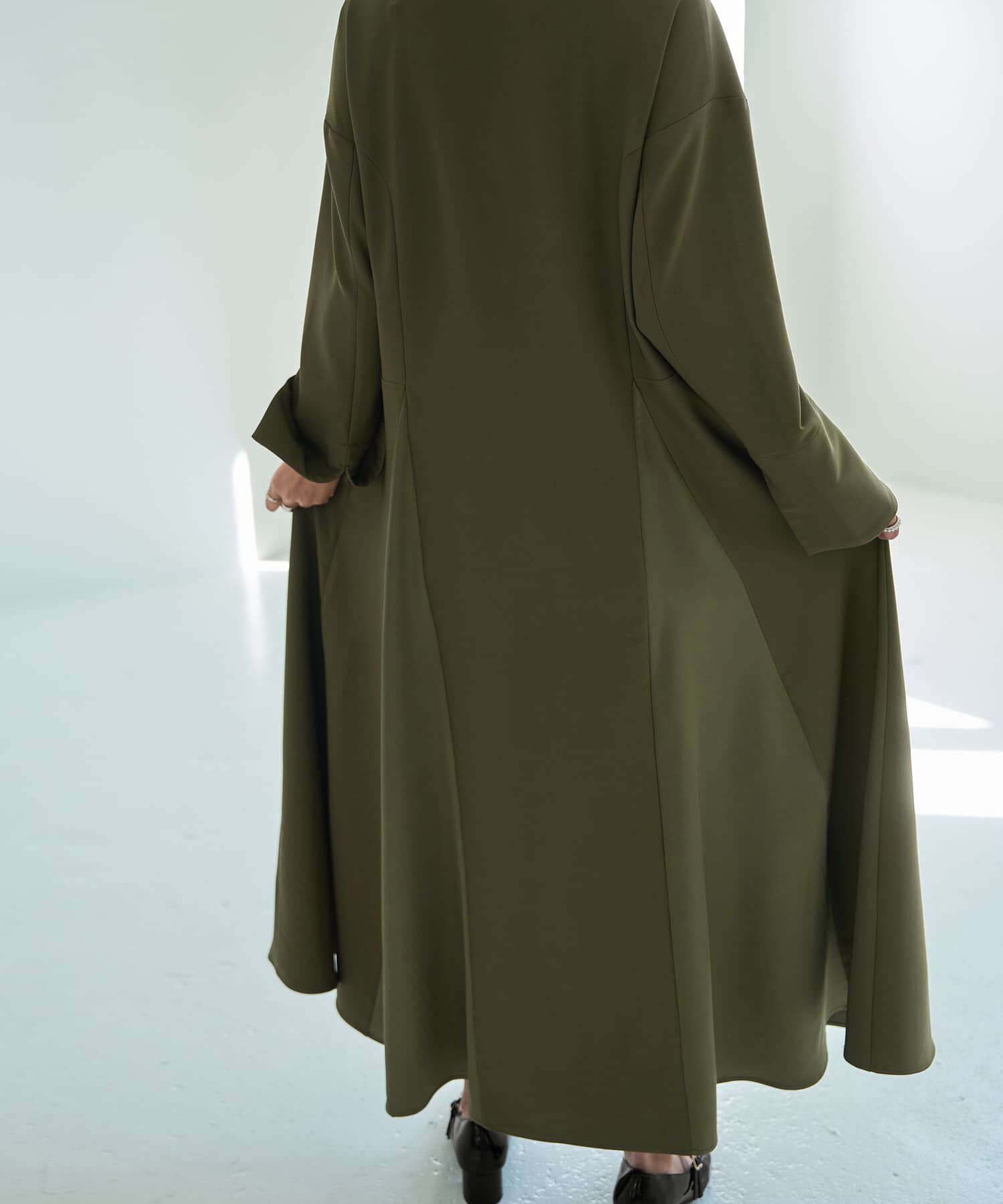 STYLE DELI「【LUXE】フロントファスナー微配色ワンピース」|ワンピース|