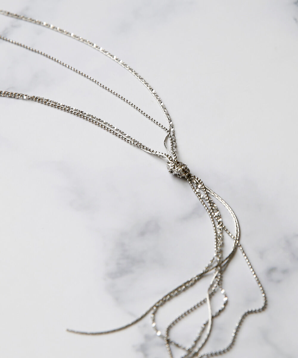 colleca la「ノットチェーンロングネックレス」|ネックレス|シルバー