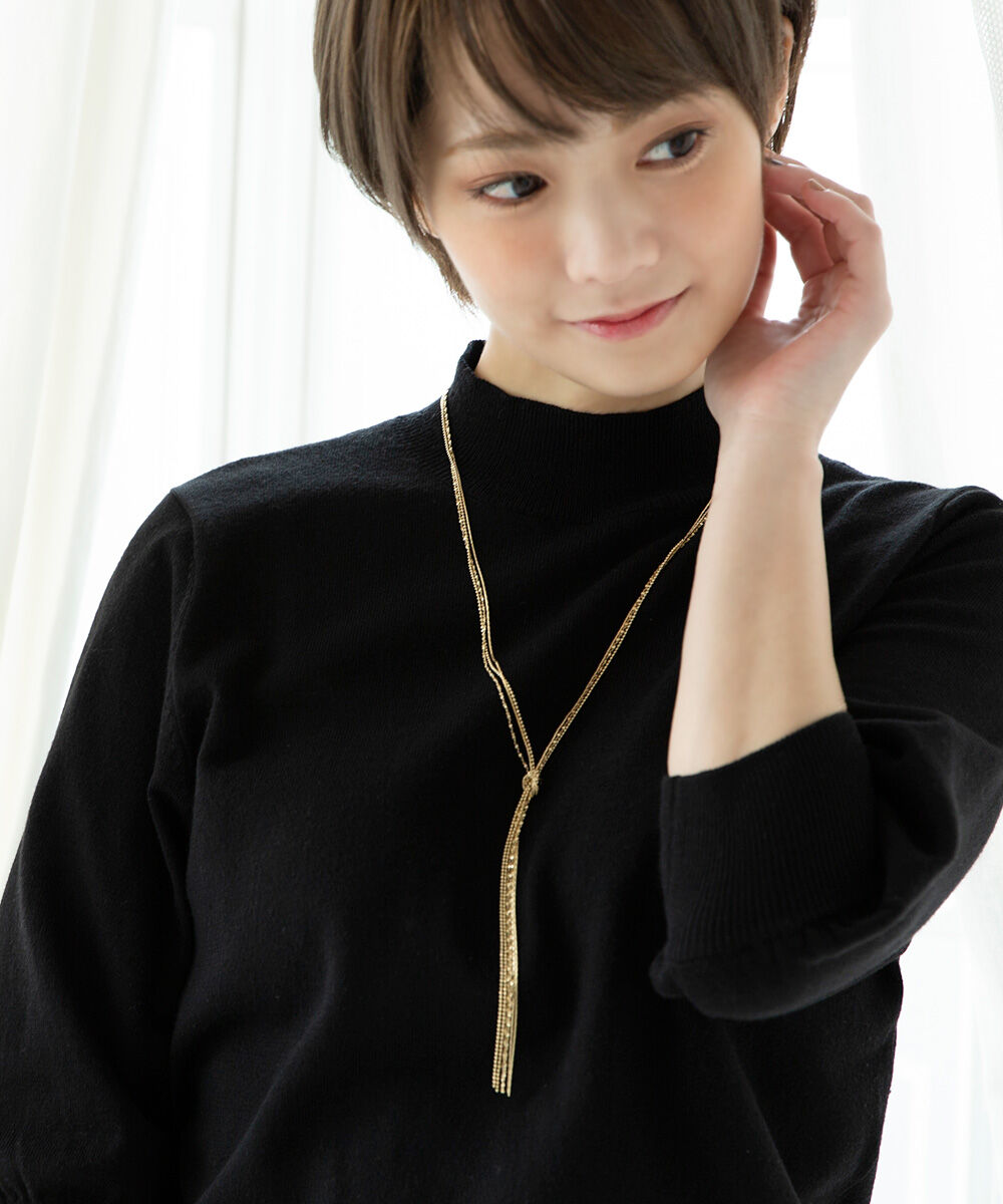colleca la「ノットチェーンロングネックレス」|ネックレス|