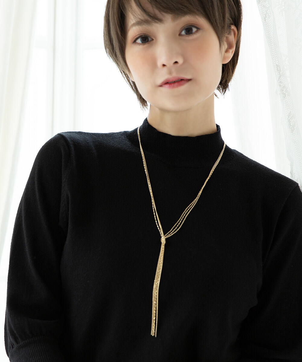 colleca la「ノットチェーンロングネックレス」|ネックレス|