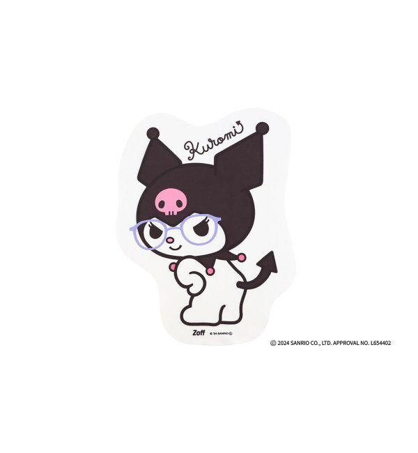  「Zoff｜Sanrio Characters シナモロールモデル ダイカットクロス」|サングラス|ブラック