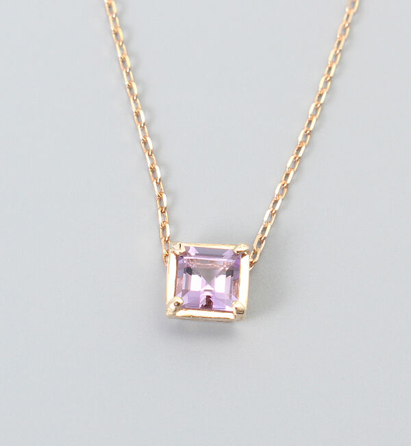 JUPITER「【シリーズ累計販売 4000点突破！】【K10】天然石ネックレス/2月誕生石/アメシスト」|ネックレス|