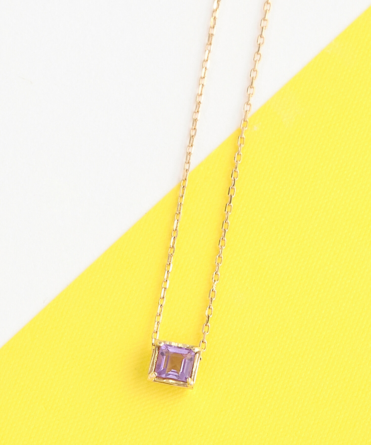 JUPITER「【シリーズ累計販売 4000点突破！】【K10】天然石ネックレス/2月誕生石/アメシスト」|ネックレス|