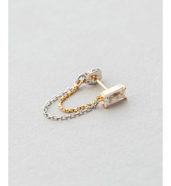 Jouete「ジルコニア チュージング ピアス コンビカラー」|ピアス|