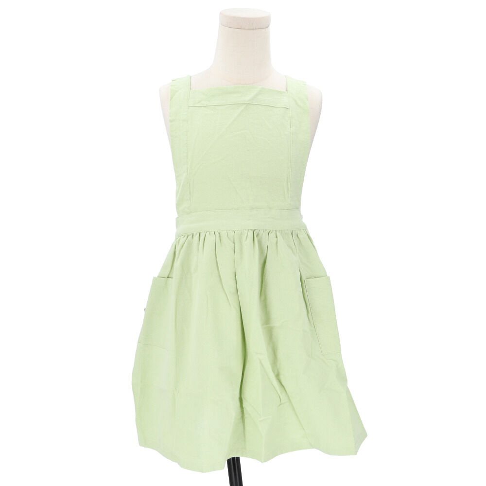 BACKYARD FAMILY「エプロン キッズ 子供用 通販 サーケル お手伝い ドレスエプロン 前掛け エプロンドレス」|その他|グリーン1