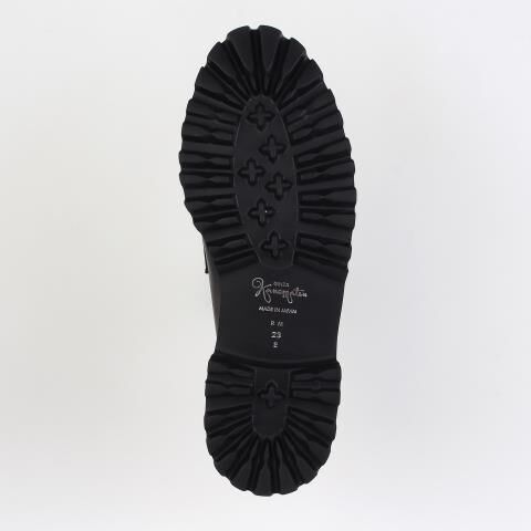 銀座かねまつ「RMJZ2556STEBLK 【本革】【Eウィズ】ビジュ―ローファー」|ローファー|