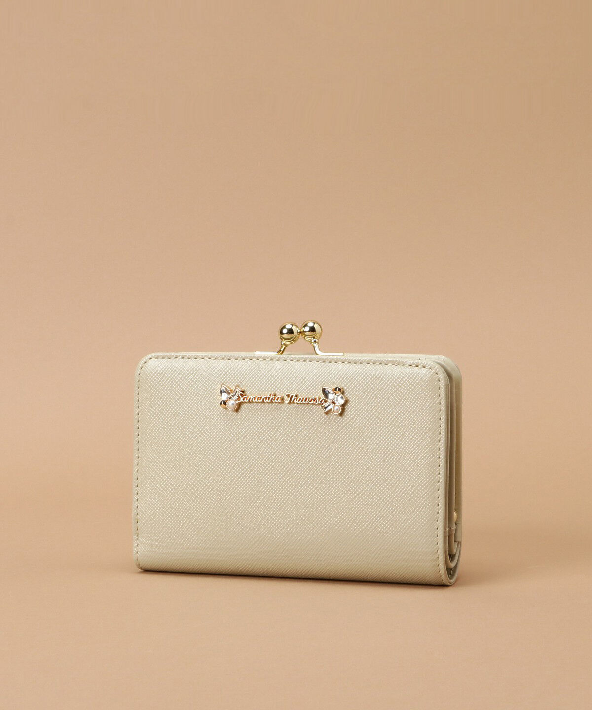 Samantha Thavasa「ラメレザービジュー 口金折財布」|財布|