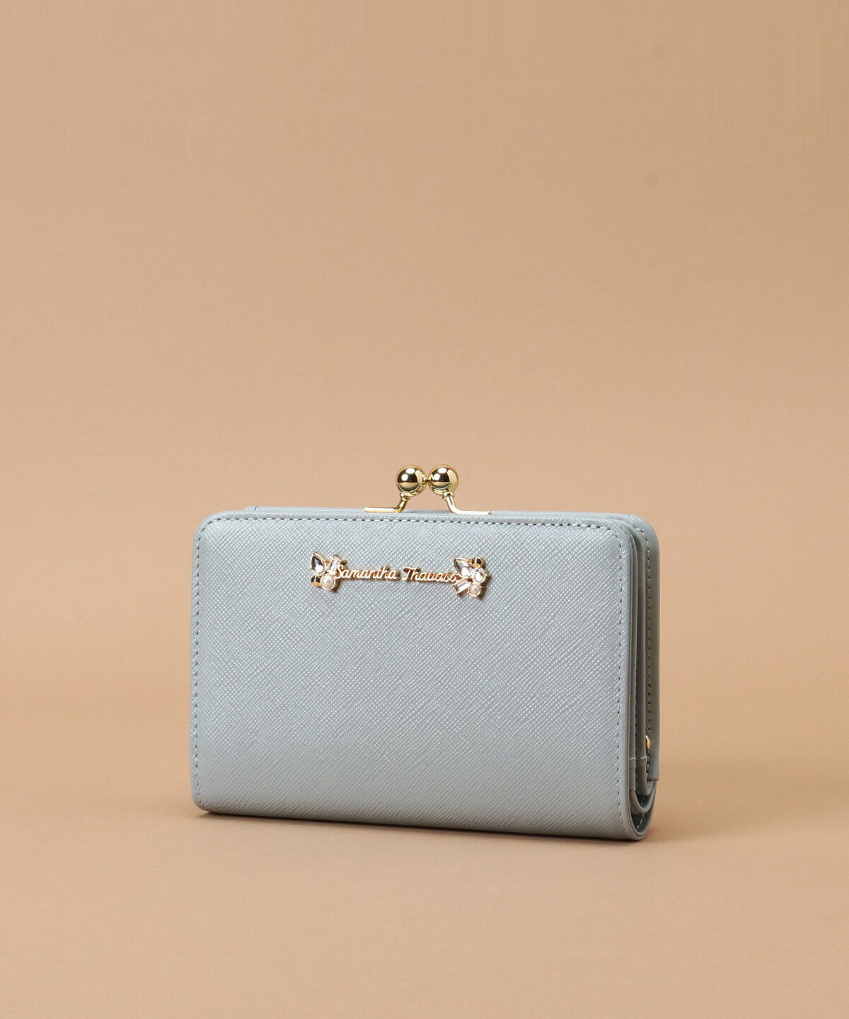 Samantha Thavasa「ラメレザービジュー 口金折財布」|財布|