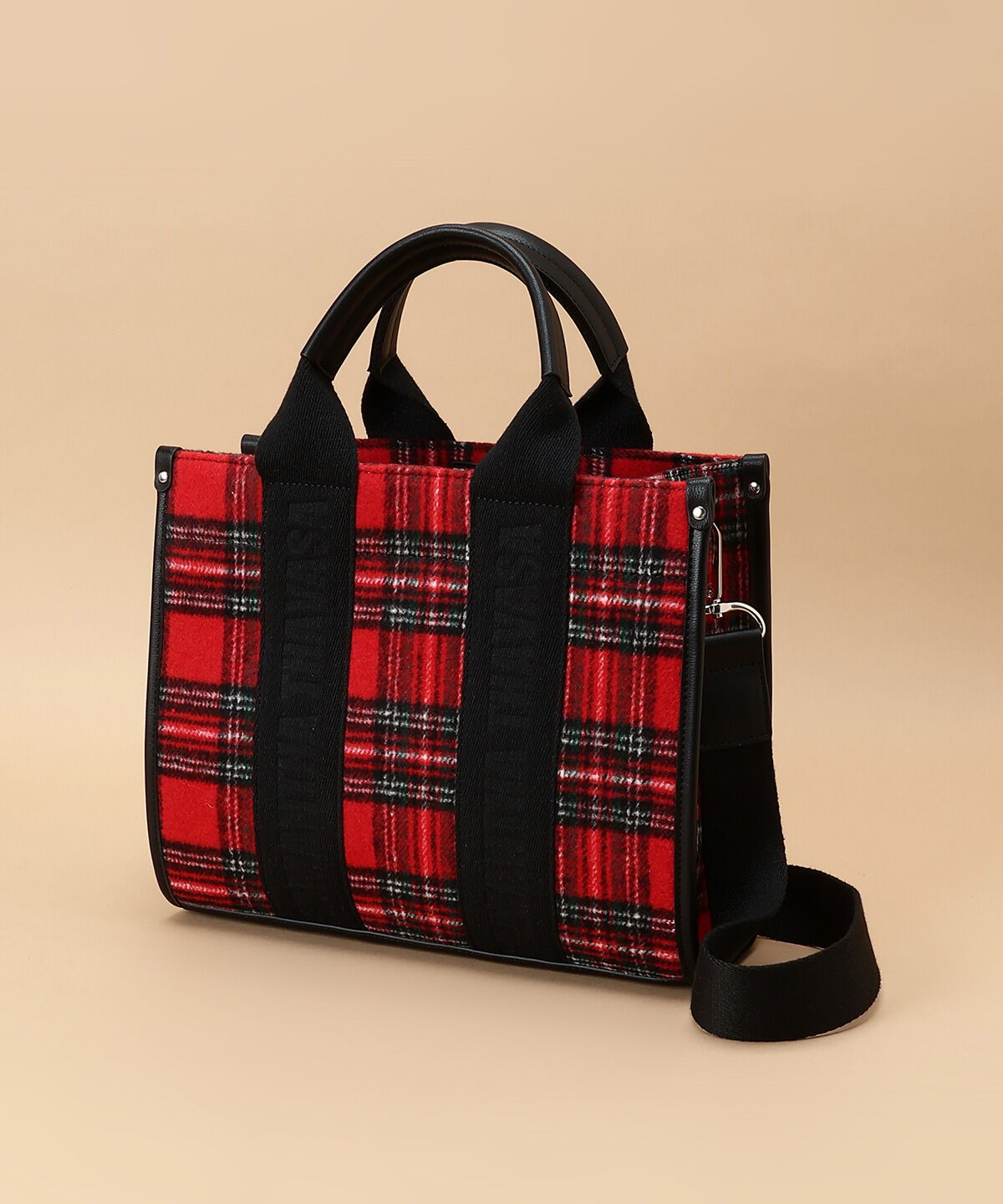 Samantha Thavasa「タータンチェック スクエアトート」|トートバッグ|