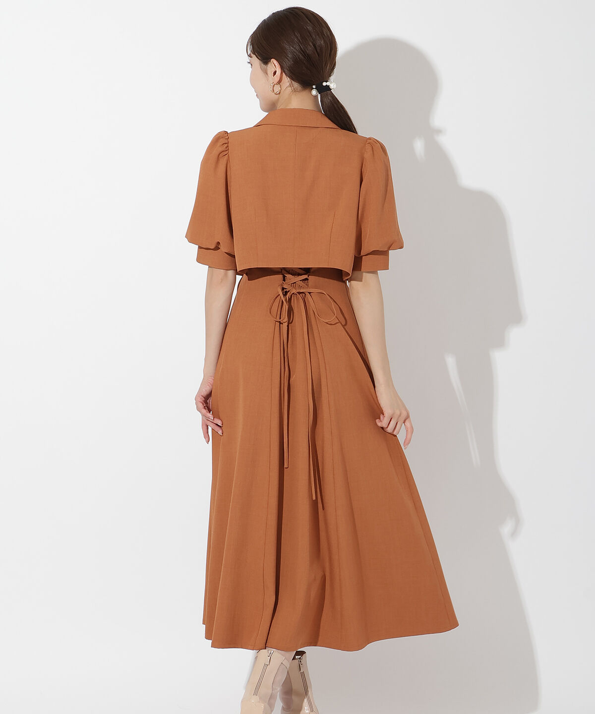 アンドクチュール「ショートダブルジャケット＋キャミワンピース」|ワンピース|